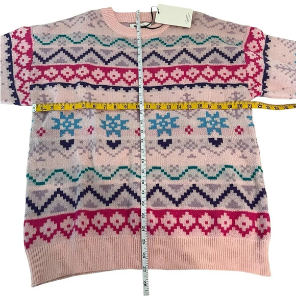 Klesis Winter Wonderland Snow Princess Sweater w/Feather Puff Cuffs Size M/L NWT - Picture 4 of 8